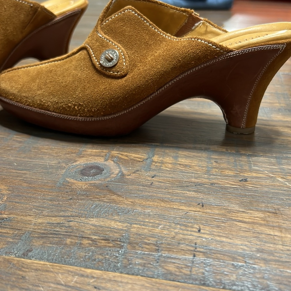 Vintage Cole Haan Devon Clog Mules Size 9B - Picture 3 of 9